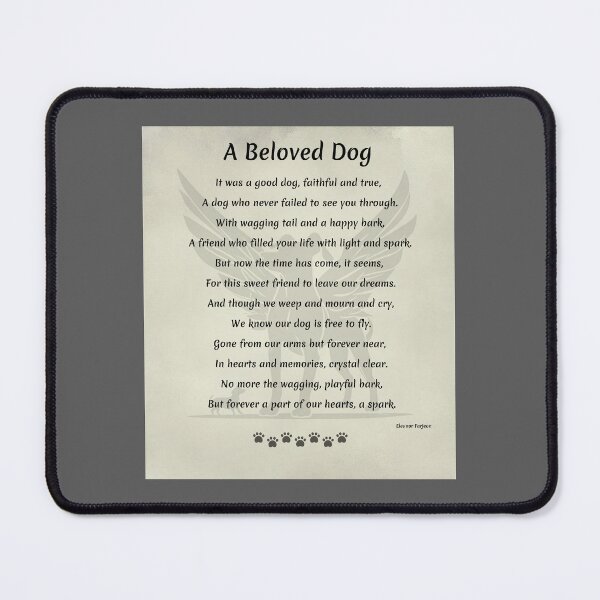 Item preview, A Beloved Dog Grief Poem designed and sold by AnimalVibes.