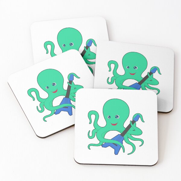 Item preview, Octopus Musician Guitar Music designed and sold by Snabdesign84.