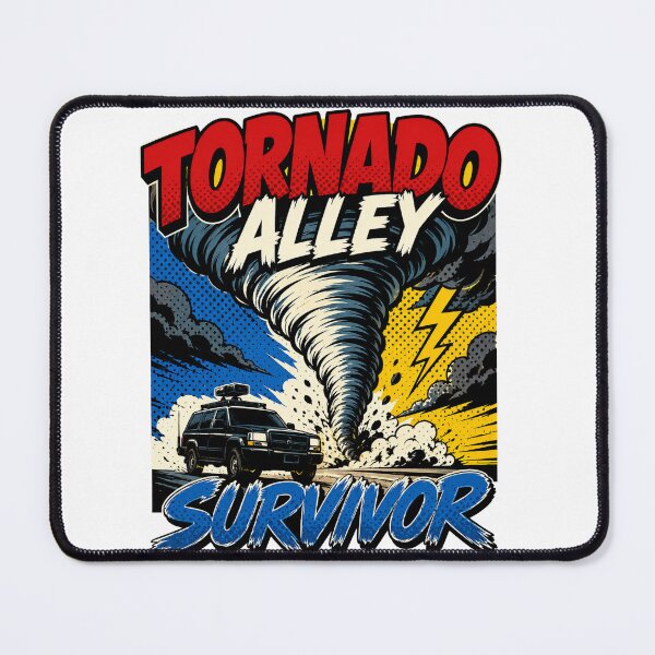 Item preview, Funny and bold tornado design featuring "TORNADO ALLEY SURVIVOR" designed and sold by MattyManiac.