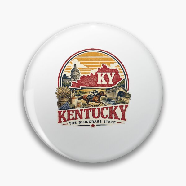 Item preview, Kentucky State Print Logo / Kentucky / The Bluegrass State designed and sold by Thehatinthecat.