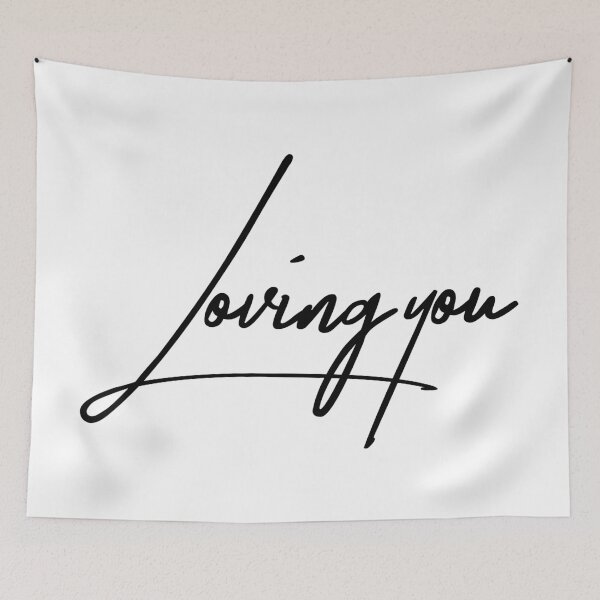 Item preview, Loving You - Minimalist Romantic Quote designed and sold by ReggieDior.