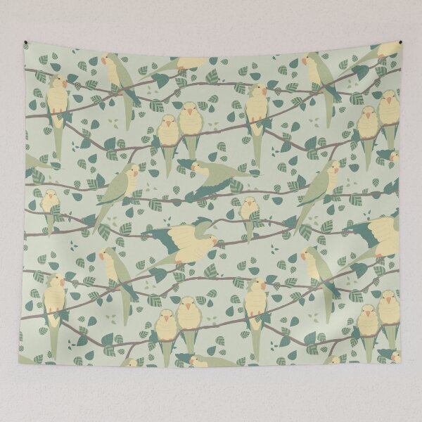 Item preview, Parakeet Party  designed and sold by birchandbirdbk.
