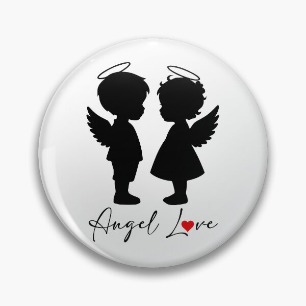 Artikelvorschau, Angel Love – Niedliches Engel-Paar-Design entworfen und verkauft von Bach4you.