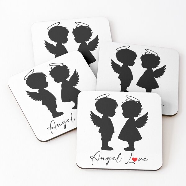 Item preview, Angel Love – Cute Angel Couple Design designed and sold by Bach4you.