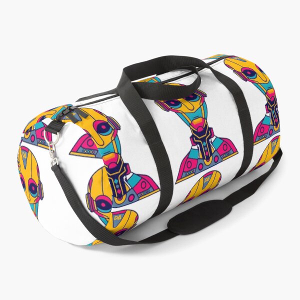 Item preview, Futuristic Neon Cyborg Mascot Vibrant Sci-Fi Android Illustration designed and sold by DesignArtist.ia.