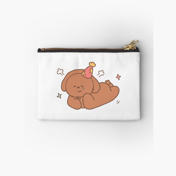Item preview, Cute Gingerbread And Poodle Festive Blessing Greeting Art designed and sold by ONCEStudio.