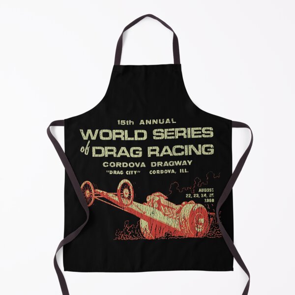 Item preview, 1968 World Series of Drag Racing, Cordova Dragway, Drag City, Illinois - aged, worn print designed and sold by retropetrol.