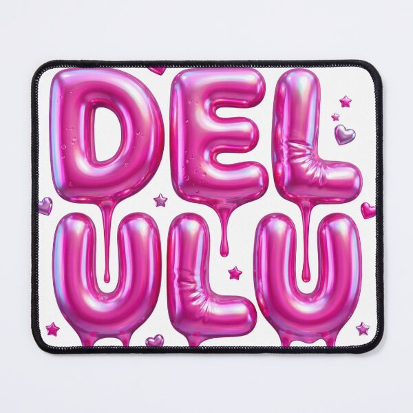 Item preview, Delulu Pink Bubblegum 3D Typography Y2K Gen Z Funny Aesthetic designed and sold by afarkar.