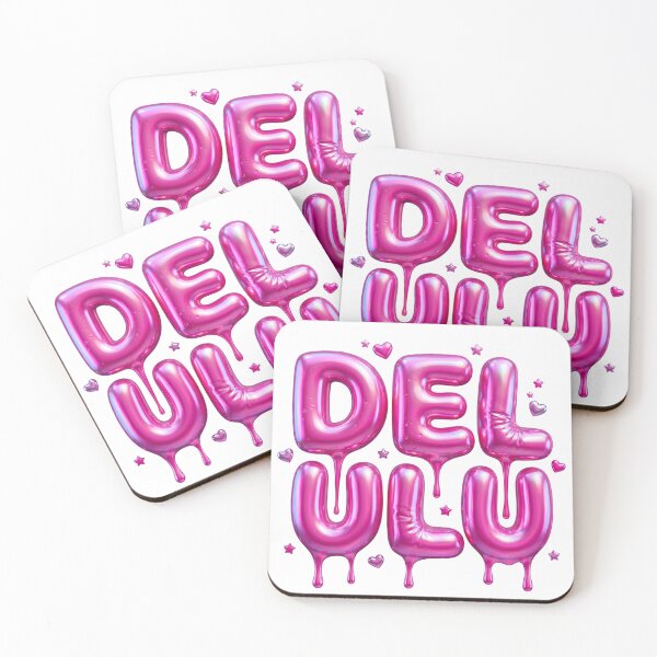 Item preview, Delulu Pink Bubblegum 3D Typography Y2K Gen Z Funny Aesthetic designed and sold by afarkar.