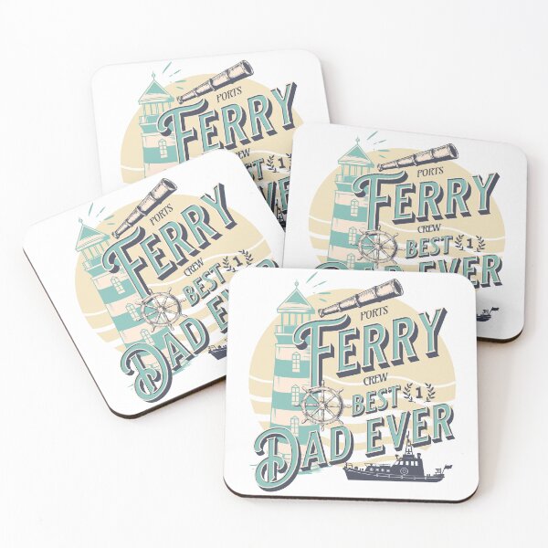 Item preview, Ports Ferry Crew Best Dad Ever designed and sold by Pouls and Prints.