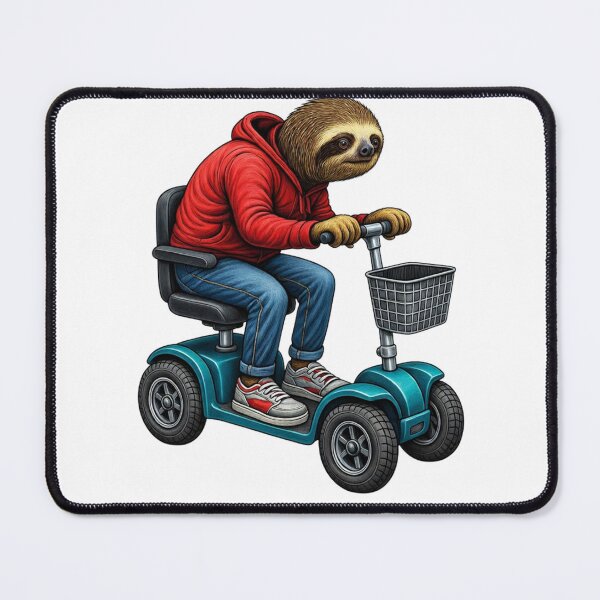 Item preview, Slow-Moving Sloth on a Scooter designed and sold by E4ST-INDUSTRIES.