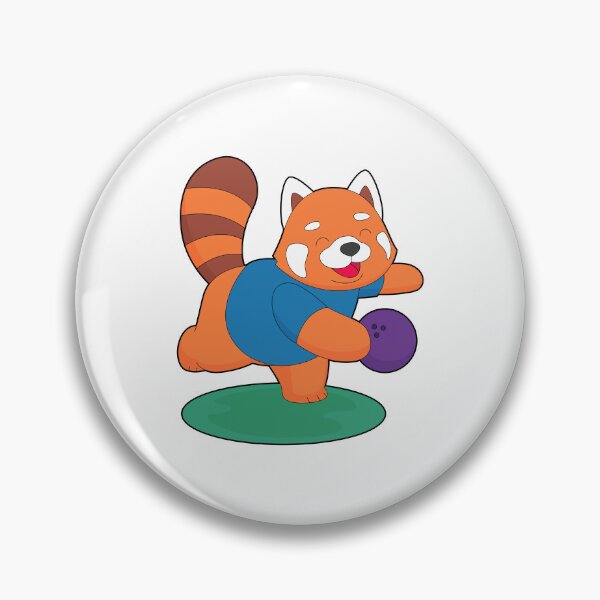 Item preview, Red Panda Bowling Bowling ball Sports designed and sold by Snabdesign84.