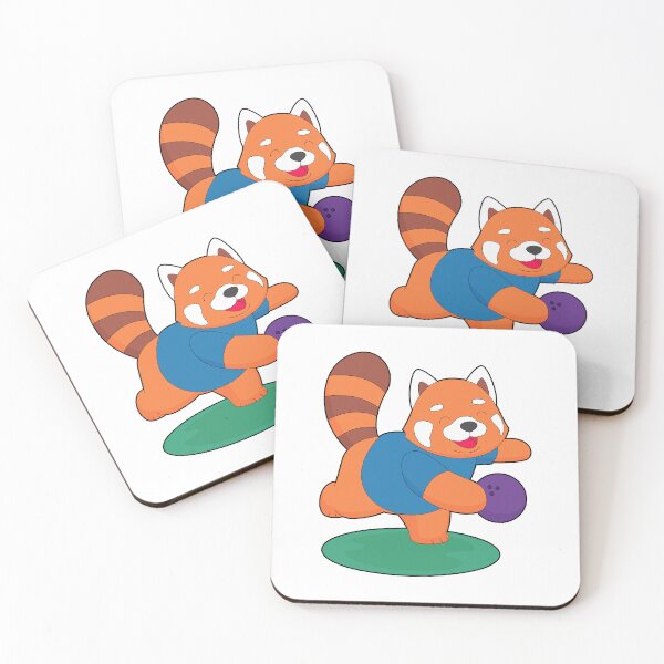 Item preview, Red Panda Bowling Bowling ball Sports designed and sold by Snabdesign84.