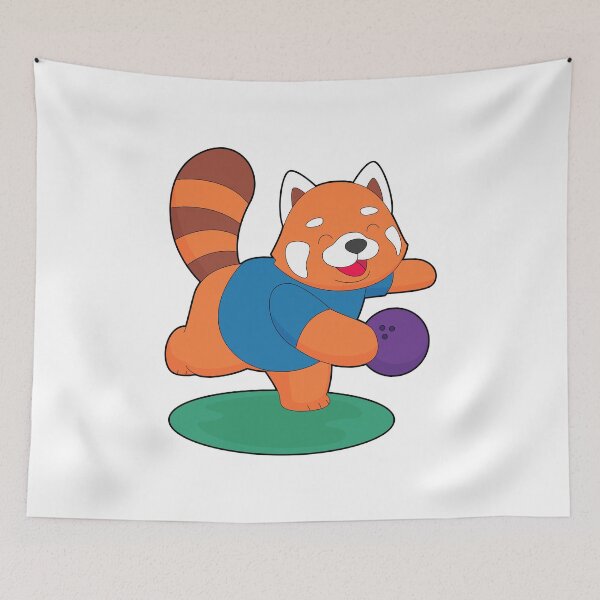 Item preview, Red Panda Bowling Bowling ball Sports designed and sold by Snabdesign84.