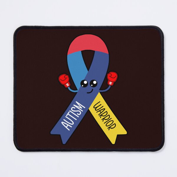 Item preview, Autism Warrior Awareness Ribbon Kawaii Design designed and sold by ShellsCCC.