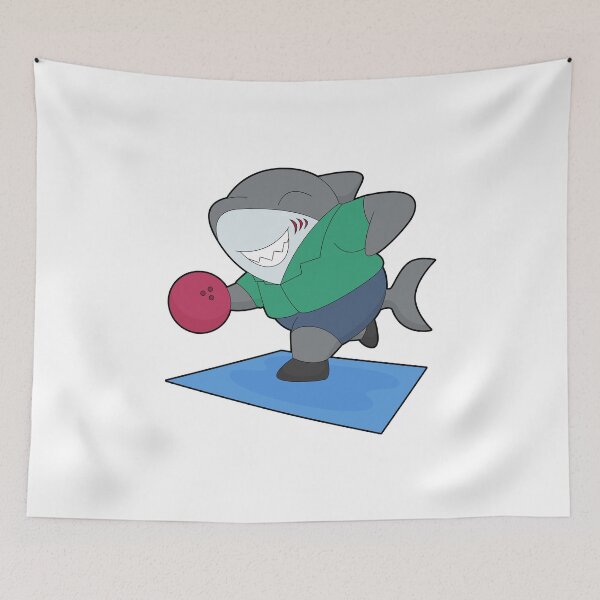 Item preview, Shark Bowling Bowling ball Sports designed and sold by Snabdesign84.