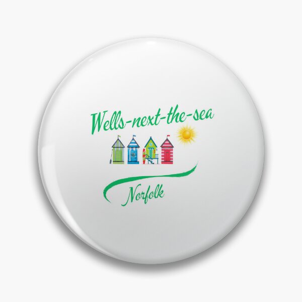 Item preview, Wells-next-the-Sea Norfolk – Green Seaside Beach Huts designed and sold by MyriadNorfolk.