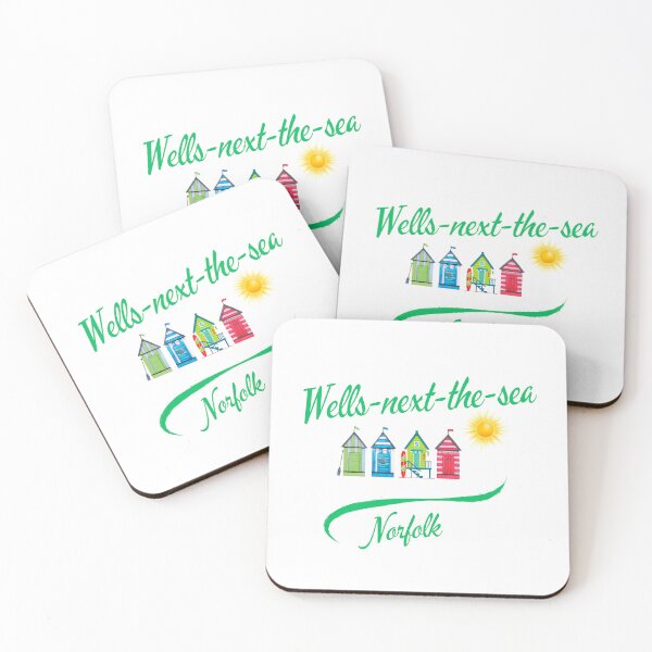 Item preview, Wells-next-the-Sea Norfolk – Green Seaside Beach Huts designed and sold by MyriadNorfolk.