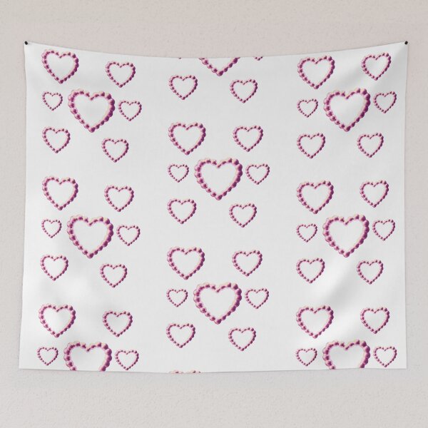 Item preview, Cute 3D Pearl Heart Pattern Colorful Aesthetic Art designed and sold by Rawafi Art Studio.