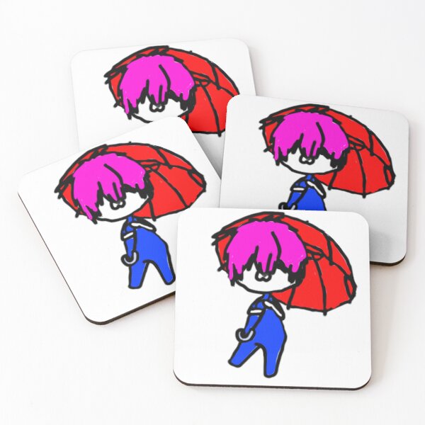 Item preview, Red umbrella with pink hair designed and sold by Casperblox by the Markus Boys.