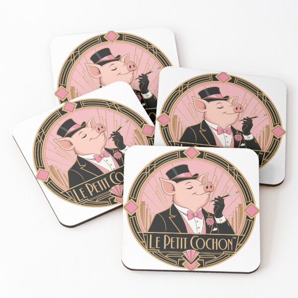 Item preview, Le Petit Cochon Art Deco designed and sold by Casterisk Creative.