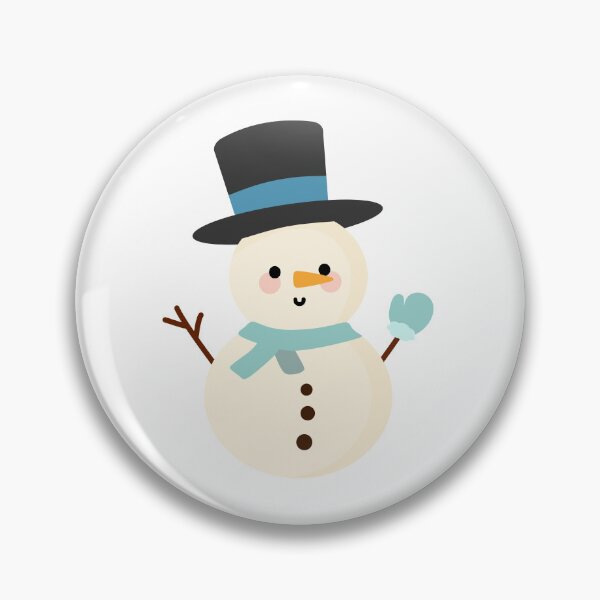 Item preview, Little Snowman With Blue Scarf designed and sold by VVAtTheCorner.
