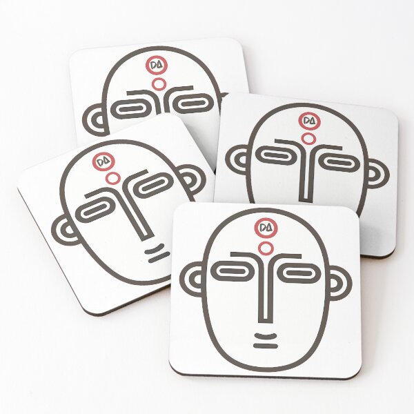 Item preview, Minimalist African Tribal Mask Stylized Vector Face Illustration designed and sold by DesignArtist.ia.