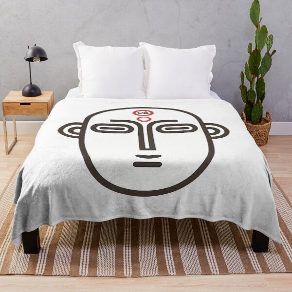 Item preview, Minimalist African Tribal Mask Stylized Vector Face Illustration designed and sold by DesignArtist.ia.