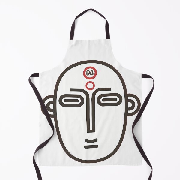 Item preview, Minimalist African Tribal Mask Stylized Vector Face Illustration designed and sold by DesignArtist.ia.