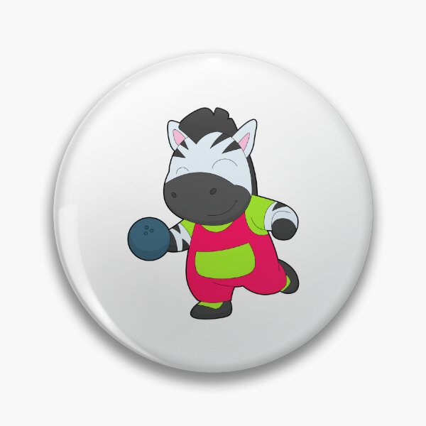 Item preview, Zebra Bowling Bowling ball Sports designed and sold by Snabdesign84.