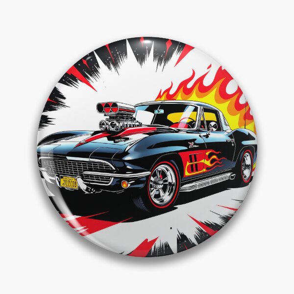 Item preview, Blown C2 Corvette Stingray Muscle Car Art designed and sold by rgagliardi2017.