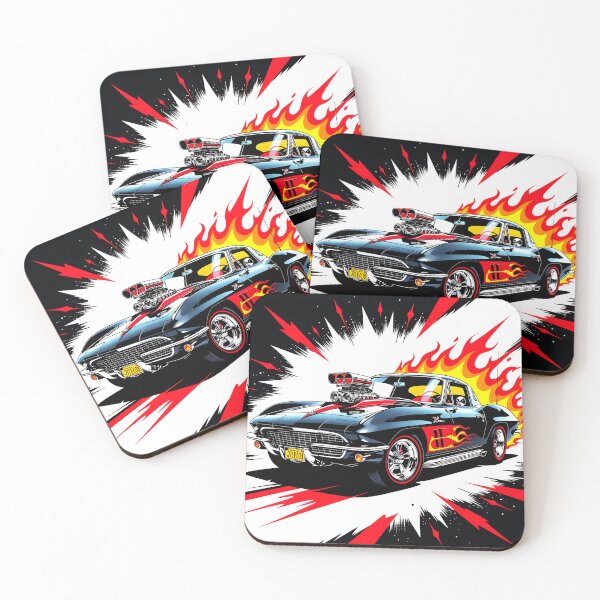 Item preview, Blown C2 Corvette Stingray Muscle Car Art designed and sold by rgagliardi2017.