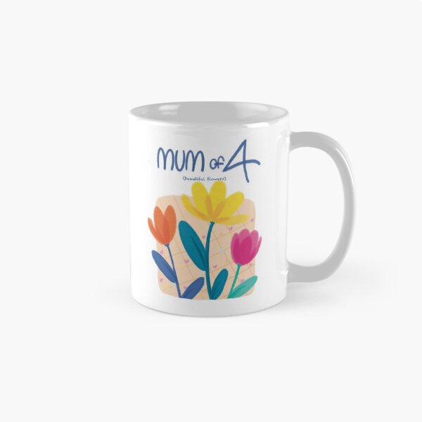 Aperçu de l'œuvre Maman de quatre jolies fleurs !!! créée et vendue par elodie-cousin.