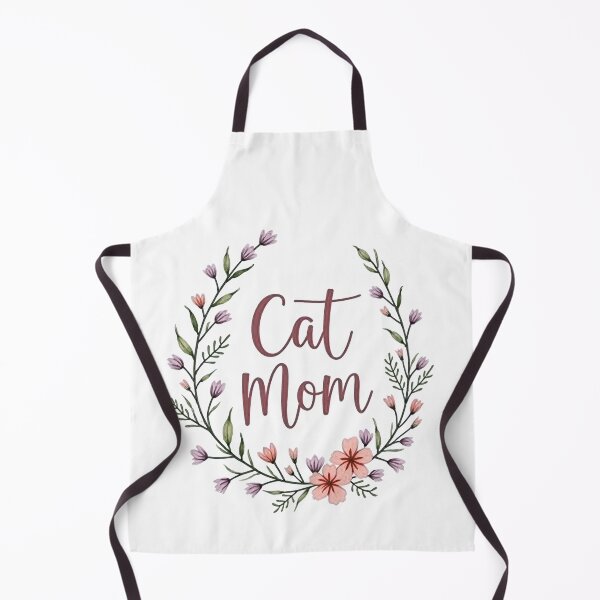 Item preview, Cat Mom Wildflower Wreath Lavender Botanical Cat Lover Design designed and sold by Amp6599.