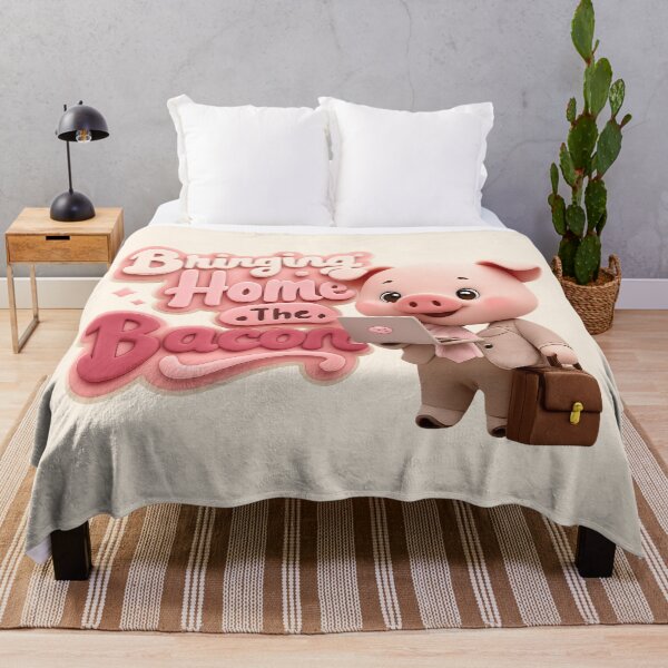 Item preview, Cute Kawaii Business Pig - Bringing Home The Bacon | Funny Office Animal Pun designed and sold by Moons Studio.