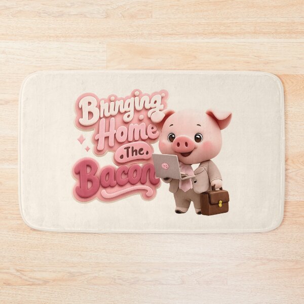 Item preview, Cute Kawaii Business Pig - Bringing Home The Bacon | Funny Office Animal Pun designed and sold by Moons Studio.