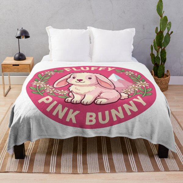 Item preview, Cute Pink Bunny Floral Sticker designed and sold by AbanoubStore.
