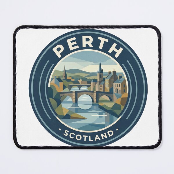 Item preview, Perth Scotland Scenic Travel Badge Art designed and sold by redsharkuk.