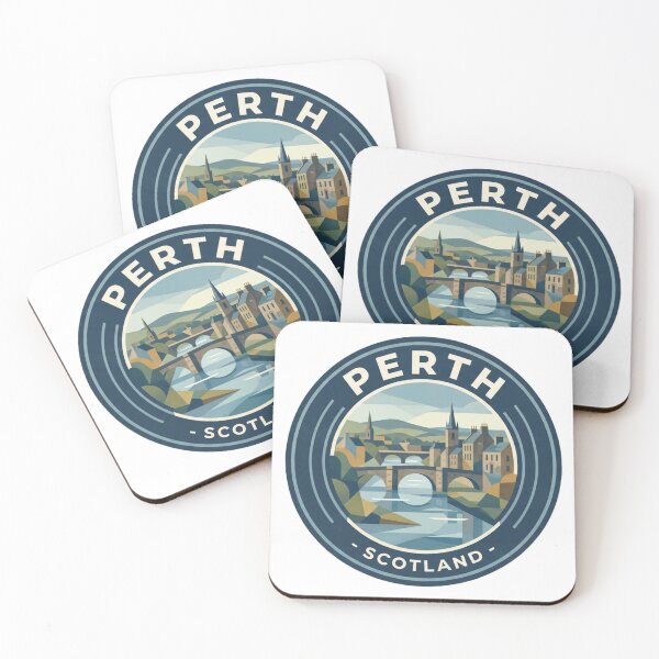 Item preview, Perth Scotland Scenic Travel Badge Art designed and sold by redsharkuk.