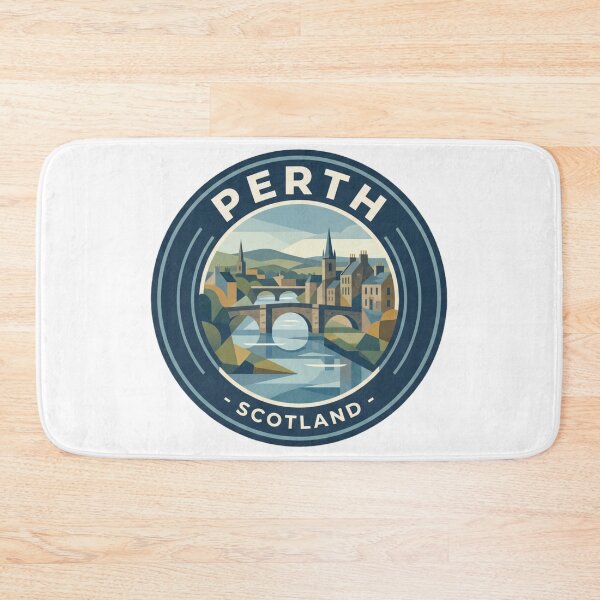 Item preview, Perth Scotland Scenic Travel Badge Art designed and sold by redsharkuk.