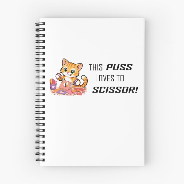 Item preview, This Puss Loves to Scissor! designed and sold by Remake Design Lab.