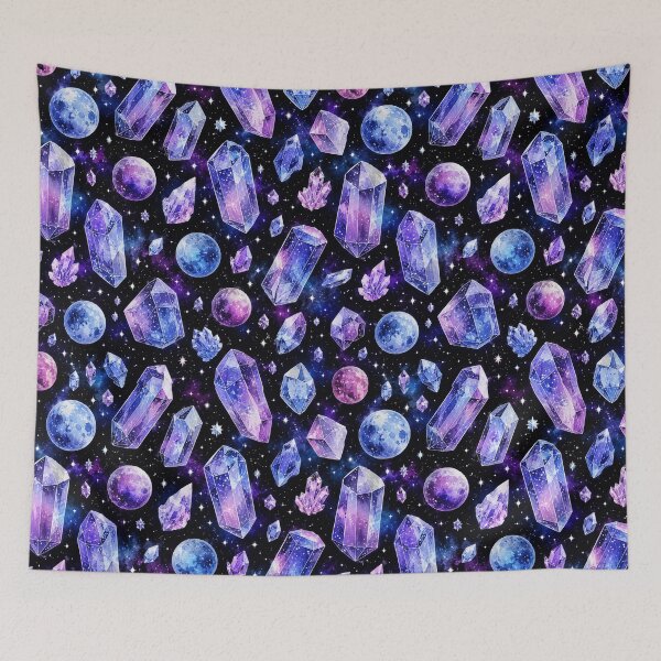 Item preview, Galaxy Crystal Seamless Pattern | Celestial Gem Aesthetic designed and sold by Aramdesing.