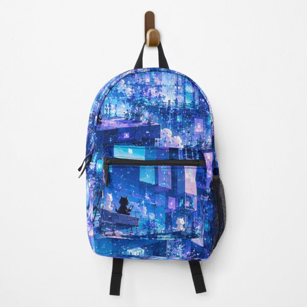 Item preview, Future Dream Escapes Cats Floating Neon City Fantasy Art designed and sold by Mindworx21.