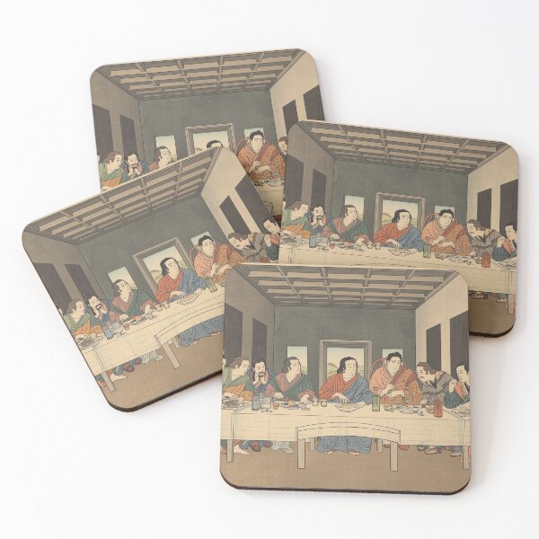 Item preview, The Last Supper Japanese Woodblock Style Mashup designed and sold by Vandy Fullam.