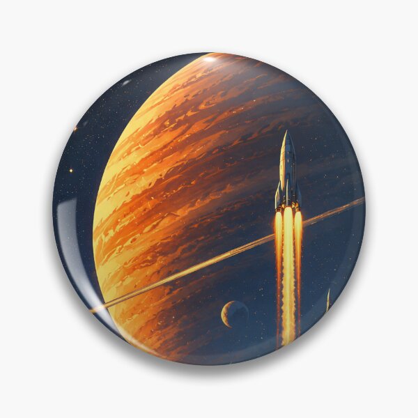 Item preview, Retro Sci-Fi Rocket Version #2 designed and sold by Moviebuff91.