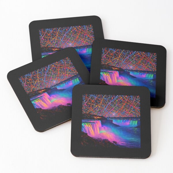 Item preview, Neon Cascades Under a Splattered Night Sky designed and sold by YYZ259.