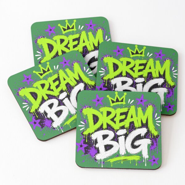 Item preview, DREAM BIG Graffiti Typography Shirt | Urban Motivation Art designed and sold by JustResultsCo.