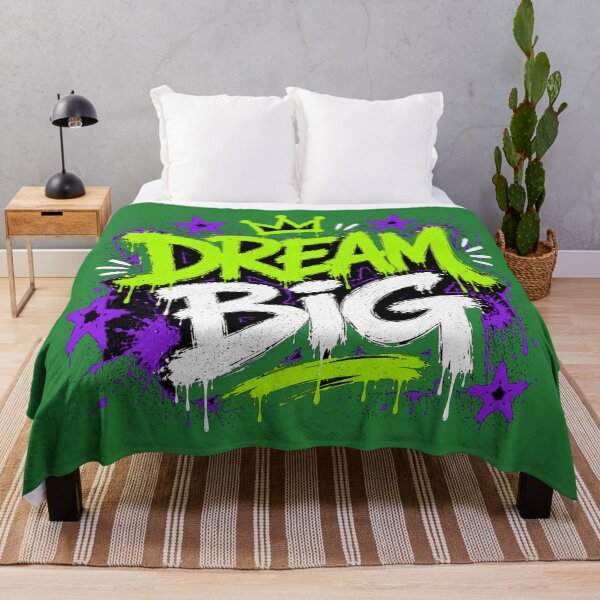Item preview, DREAM BIG Graffiti Typography Shirt | Urban Motivation Art designed and sold by JustResultsCo.