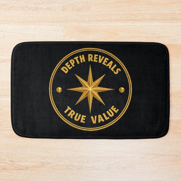 Item preview, YA DIGG! Depth Reveals True Value Emblem (Black/Gold) | Highland Bap designed and sold by shopbloombloom.