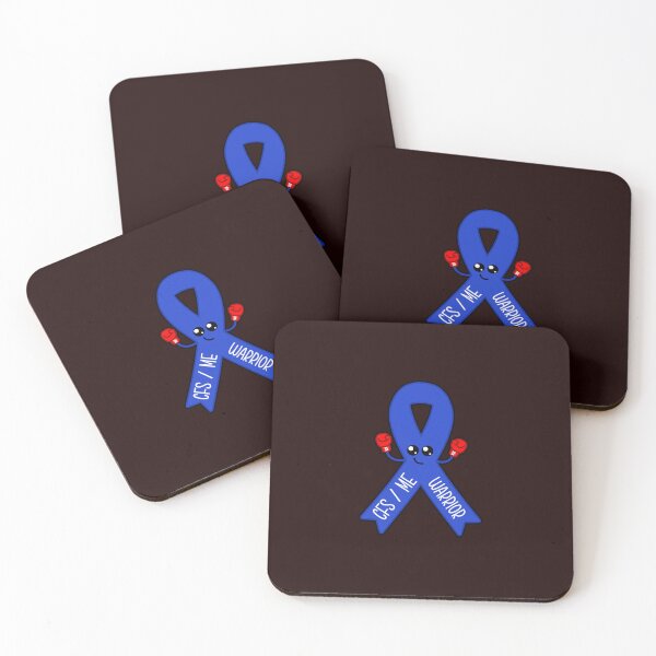 Item preview, CFS ME Warrior Awareness Ribbon Kawaii Design designed and sold by ShellsCCC.